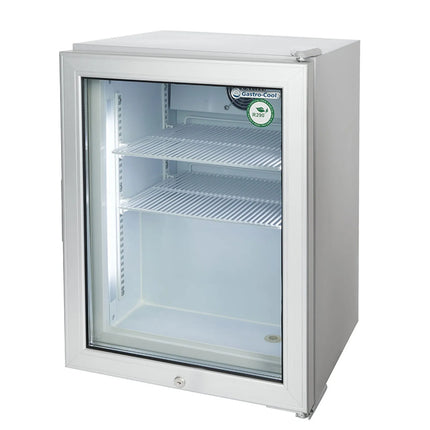 GASTRO-COOL | Commercial Glass Door Mini bar Freezer – 51 L – -23 to -18 °C – Silver