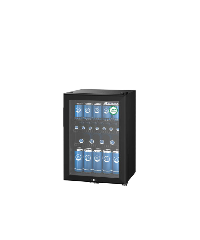 GASTRO-COOL | Commercial Mini Bar Fridge  – 62 L – 430 mm – Lockable – 2–10 °C – Black