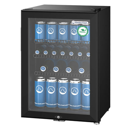GASTRO-COOL | Commercial Mini Bar Fridge  – 62 L – 430 mm – Lockable – 2–10 °C – Black