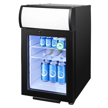 GASTRO-COOL | Commercial Mini Bar Fridge  – 62 L – 430 mm – Lockable – 2–10 °C – Black
