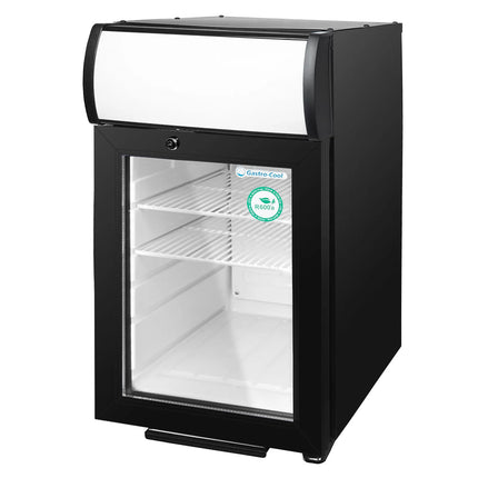 GASTRO-COOL | Commercial Mini Bar Fridge  – 62 L – 430 mm – Lockable – 2–10 °C – Black