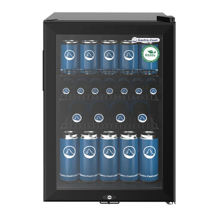 GASTRO-COOL | Commercial Mini Bar Fridge  – 62 L – 430 mm – Lockable – 2–10 °C – Black