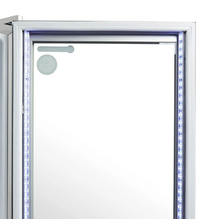 GASTRO-COOL | Commercial Mini Bar Fridge  – 62 L – 430 mm – Lockable – 2–10 °C – Silver