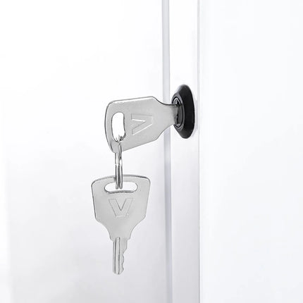 GASTRO-COOL | Commercial Upright Glass Door Display Fridge - 418mm - 140 Litres - Slimline - with 1 hinged glass door - LED lighting - Temperature range 0 to 10 °C - White