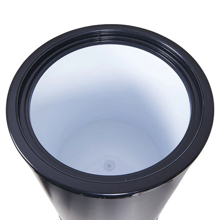 GASTRO-COOL | Party Drinks Cooler Barrel – 41 L - 0–10°C - Glass lid - Castors - Black