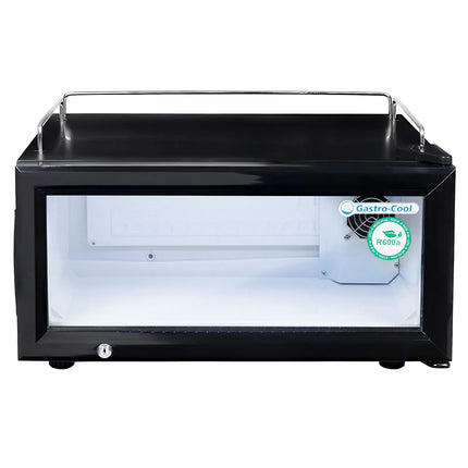 GASTRO-COOL | Upright Display Fridge - 25L - with 1 glass door - Black