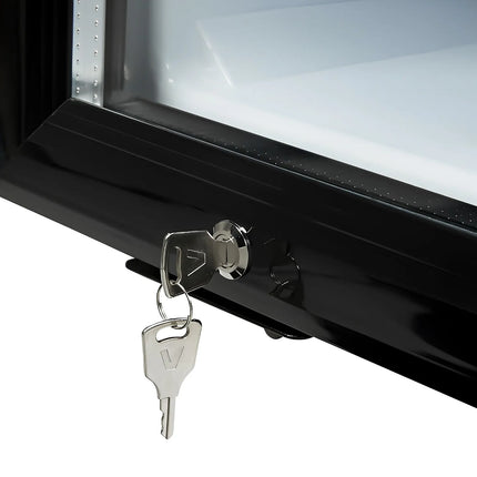 GASTRO-COOL | Upright Display Fridge - 25L - with 1 glass door - Black