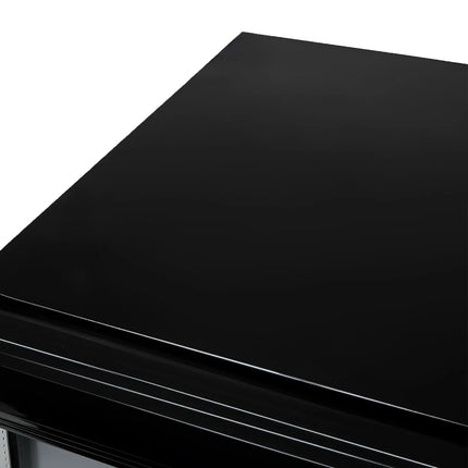 GASTRO-COOL | Upright Display Fridge - 25L - with 1 glass door - Black - Front flip door