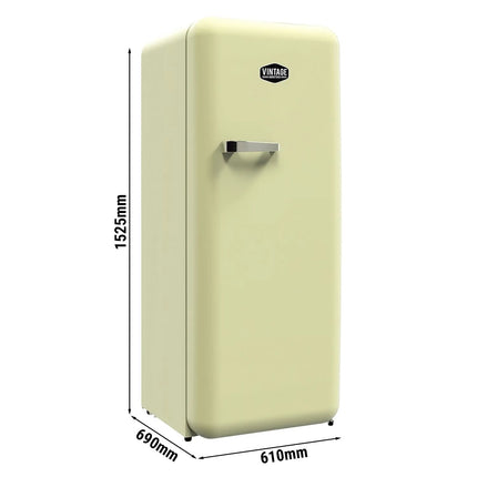 GASTRO-COOL | Upright Fridge Cast iron - 300L - with 1 door - Cream