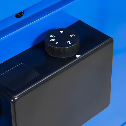 GASTRO-COOL | Upright Fridge Stainless steel “Werkstattwagen” - 50L - with 1 door - On castors - Blue