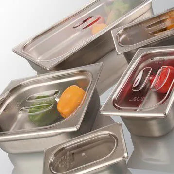 GGM Gastro (1 Cái) Khay Đựng Thực Phẩm GN 1/3 Thép Không Gỉ - Sâu 67mm