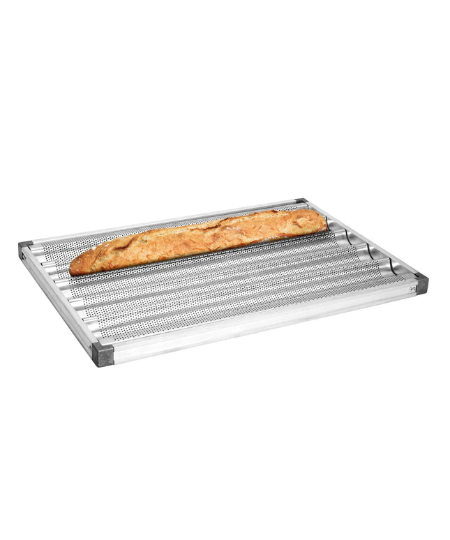 GGM Gastro (10 pcs) Baguette Tray - Aluminium - EN 600x400 - with 5 moulds
