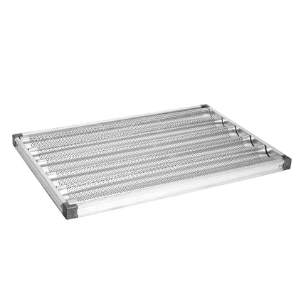 GGM Gastro (10 pcs) Baguette Tray - Aluminium - EN 600x400 - with 5 moulds