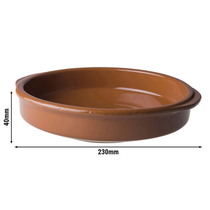 GGM Gastro (10 pcs) CLASSICO - Tapas Oven Dish - Ø230mm - Brown