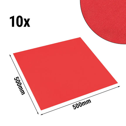 GGM Gastro (10 pcs) Damask Napkin Vienna - 50x50cm - Fire Red