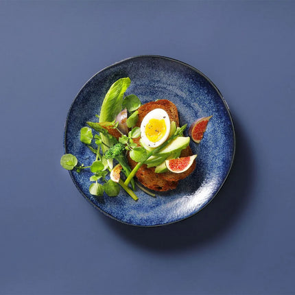 GGM Gastro (10 pcs) KIRYU | Plate - flat - Porcelain - Ø235mm - Blue