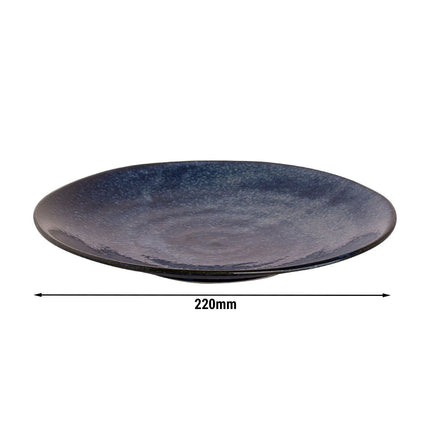 GGM Gastro (10 pcs) KIRYU | Plate - flat - Porcelain - Ø255mm - Blue