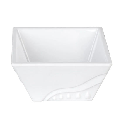 GGM Gastro (10 pcs) Melamine Bowl - Melamine - square - 90x90mm - Depth: 100mm - White