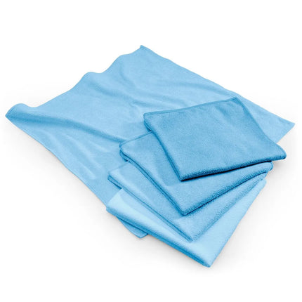 GGM Gastro (10 pcs) Microfibre Cleaning Cloths - 400x400mm - Blue