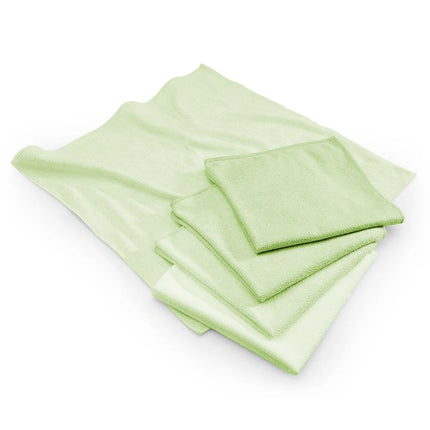 GGM Gastro (10 pcs) Microfibre Cleaning Cloths - 400x400mm - Green