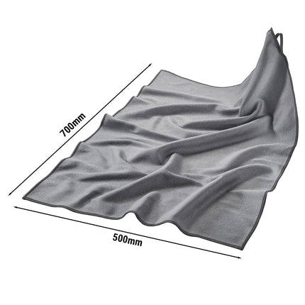GGM Gastro (10 pcs) Microfibre cloth Glass polishing - 50x70cm - Grey