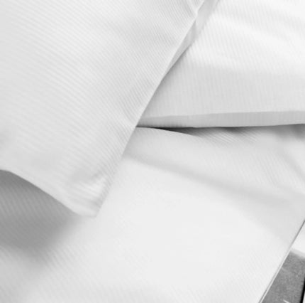 GGM Gastro (10 pcs) Satin Stripe Duvet Cover Linz - 80x60cm - White