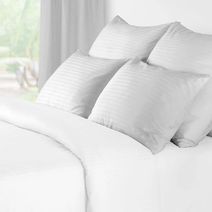 GGM Gastro (10 pcs) Satin Stripe Duvet Cover Sydney - 80x80cm - White