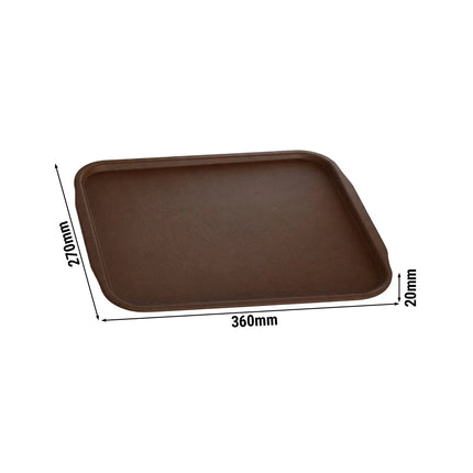 GGM Gastro (10 pcs) Serving Tray - Brown - 360 x 270 mm
