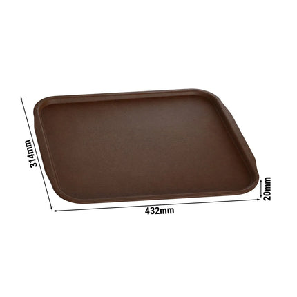 GGM Gastro (10 pcs) Serving Tray - Brown - 440 x 320 mm