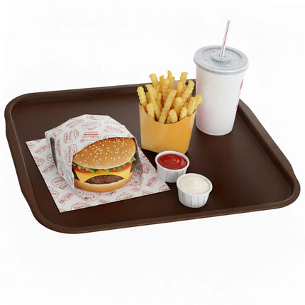 GGM Gastro (10 pcs) Serving Tray - Brown - 530 x 370 mm