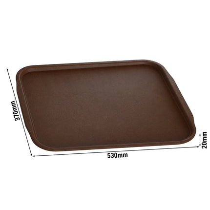 GGM Gastro (10 pcs) Serving Tray - Brown - 530 x 370 mm