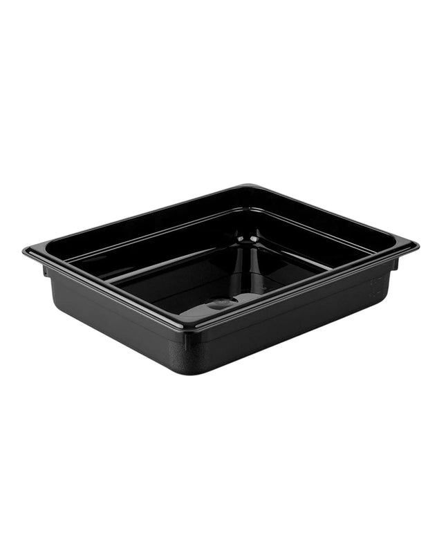 GGM Gastro (12 Cái) Khay GN 1/2 Polycarbonate - Đen - 3.9L - Sâu 65mm