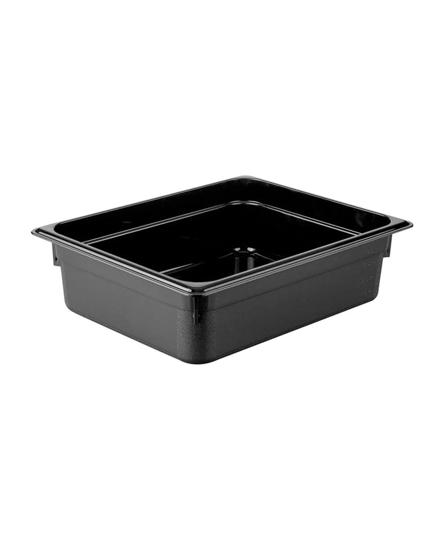 GGM Gastro (12 Cái) Khay GN 1/2 Polycarbonate - Đen - 5.9L - Sâu 100mm