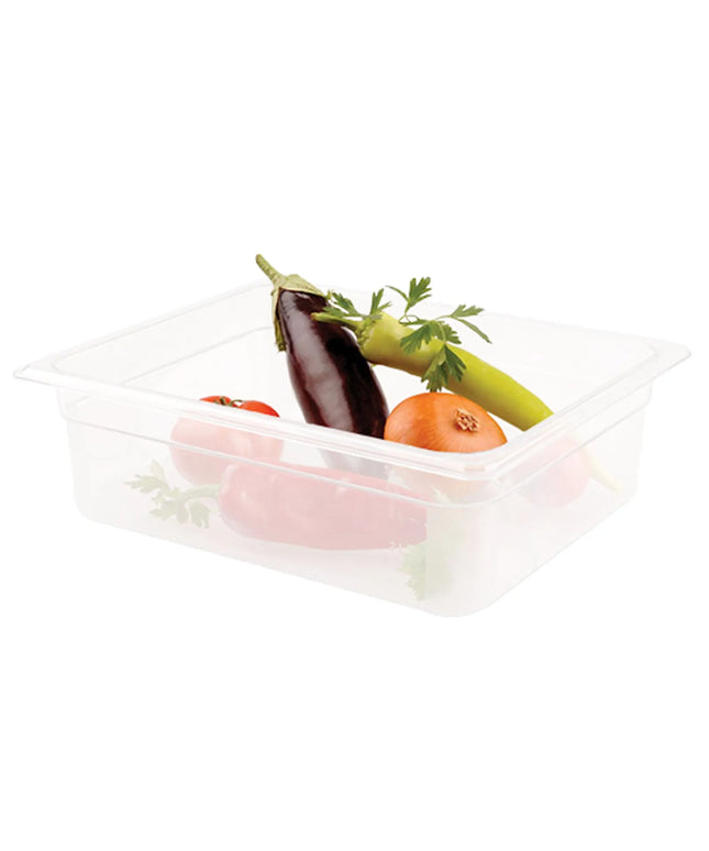GGM Gastro (12 Cái) Khay GN 1/2 Polypropylene - Mờ - 8.9L - Cao 150mm