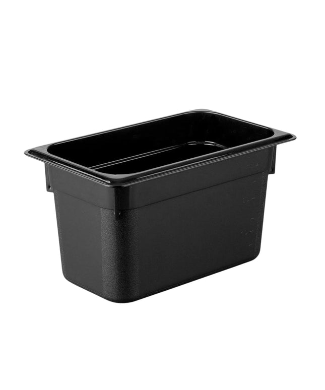 GGM Gastro (12 Cái) Khay GN 1/3 Polycarbonate - Đen - 5.3L - Sâu 150mm