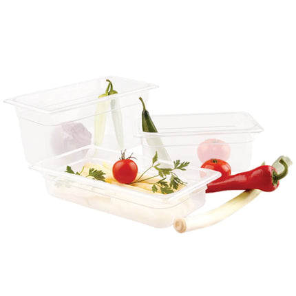 GGM Gastro (12 Cái) Khay GN 1/3 Polypropylene - Mờ - 2.4L - Cao 65mm