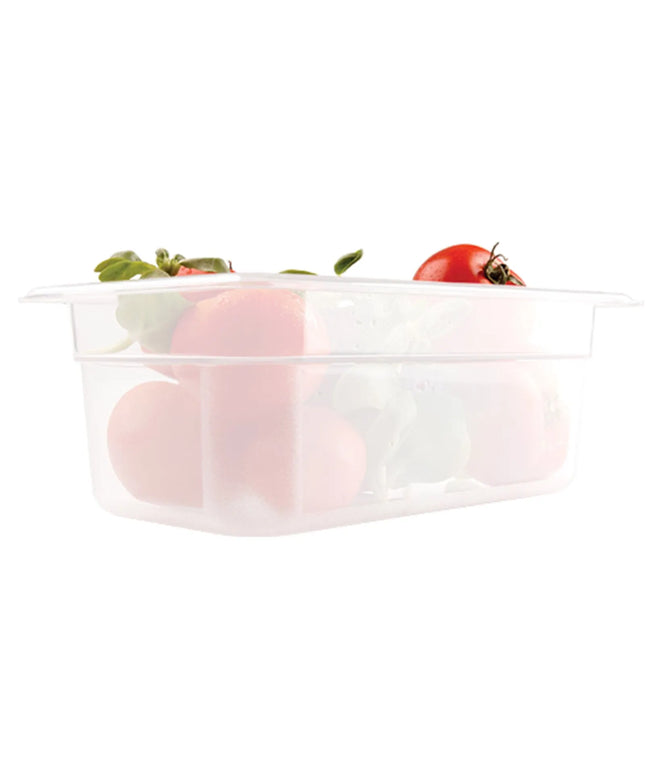 GGM Gastro (12 Cái) Khay GN 1/4 Polypropylene - Mờ - 1.7L - Cao 65mm
