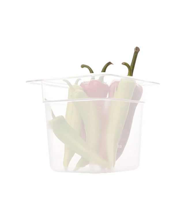 GGM Gastro (12 Cái) Khay GN 1/6 Polypropylene - Mờ - 1L - Cao 65mm