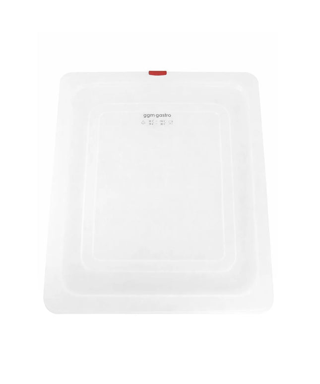 GGM Gastro (12 Cái) Nắp GN 1/2 Polypropylene - Trong Suốt - 325x265mm - Cao 16mm