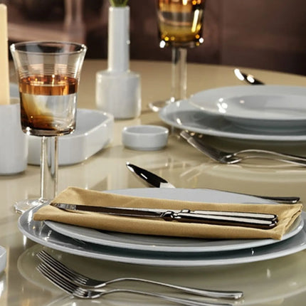 GGM Gastro (12 Cái) PERA - Đĩa Sâu Lòng - Sứ - Ø300mm - Trắng