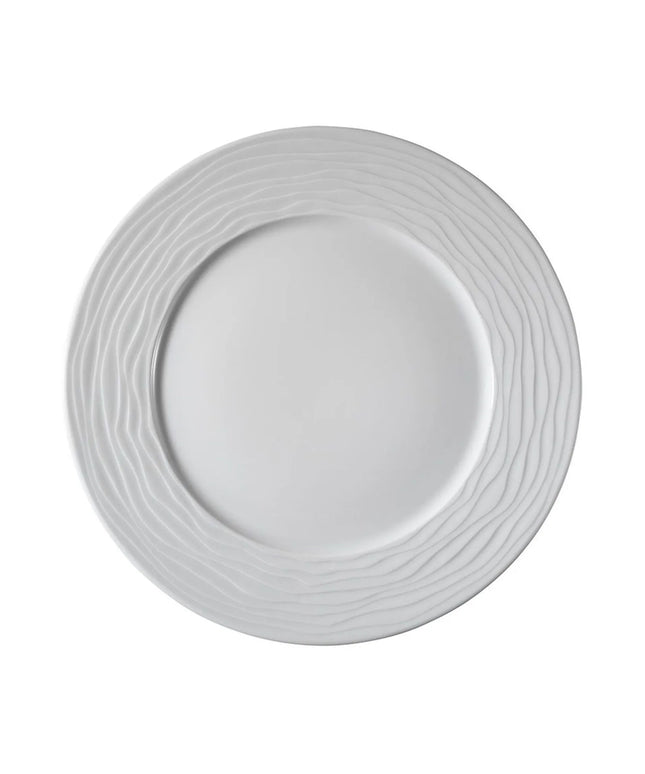 GGM Gastro (12 Cái) SEA WAVE - Đĩa Phẳng - Sứ - Ø300mm - Trắng