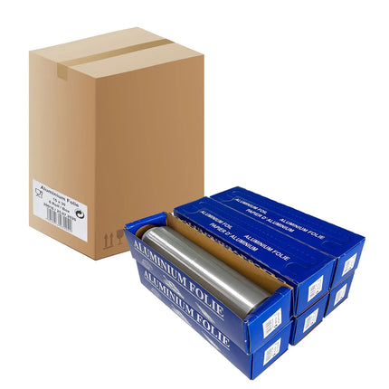 GGM Gastro (12 pcs) Aluminium foil on roll - Cutter Box - 12 micron - 300mm