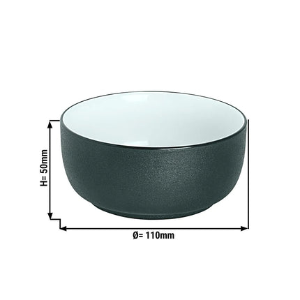 GGM Gastro (12 pcs) Bowl - Cosmic - Porcelain - 320ml - round - Ø 110mm - Black