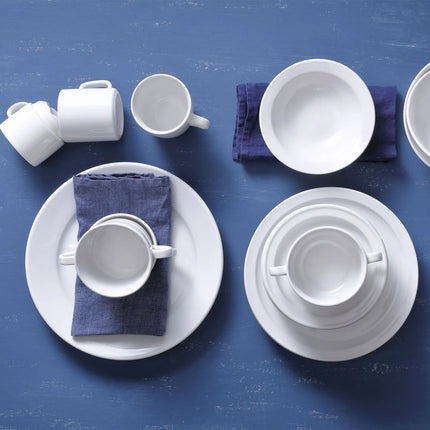GGM Gastro (12 pcs) BUDGETLINE | Plate - ECO - Porcelain - Ø180mm - White