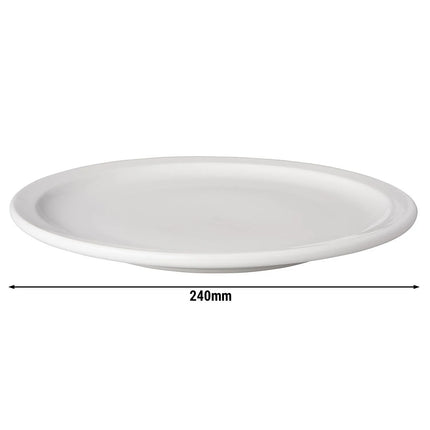 GGM Gastro (12 pcs) Budgetline | Plate - flat - Porcelain - Ø240mm - White