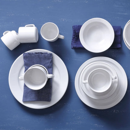 GGM Gastro (12 pcs) BUDGETLINE | Plates - flat - Porcelain - Ø160mm - White