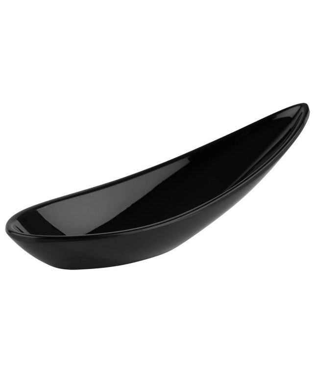 GGM Gastro (12 pcs) Canape spoon - FRIENDLY - PET (recycled) - 110mm - Black