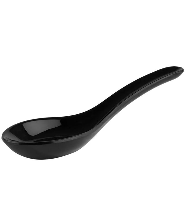 GGM Gastro (12 pcs) Canape spoon - FRIENDLY - PET (recycled) - 135mm - Black