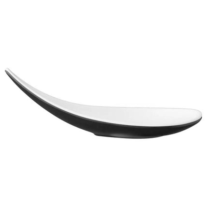 GGM Gastro (12 pcs) Canape spoon - HALFTONE - Melamine - 145mm - Black/White