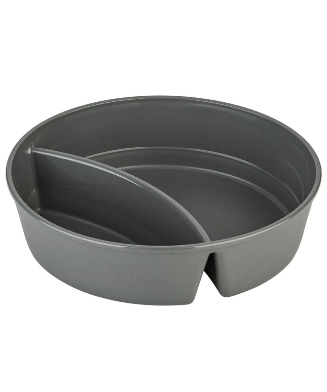 GGM Gastro (12 pcs) Compartment Food Tray Plastic - 1100ml - Round - Grey
